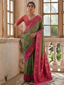 Anouk Women Ethnic Motifs Zari Banarasi Saree