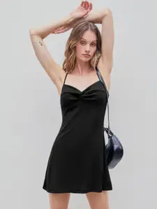 StyleCast Women Shoulder Straps A-Line Mini Dress