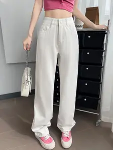 StyleCast x Revolte Women Solid Mid Rise Regular Fit  Jeans