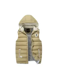 StyleCast x Revolte Men Cotton Sleeveless Hooded neck Insulator Outdoor Padded Jacket