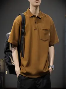 StyleCast Men Cotton Polo Collar Pockets T-shirt