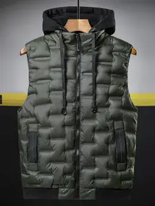 StyleCast x Revolte Hooded Gilet Casual Jacket