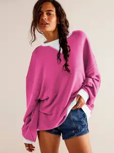 StyleCast Women Solid Sweatshirt