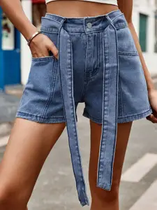 StyleCast Solid Women Denim Shorts