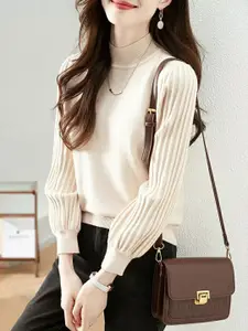 StyleCast Women Solid High Neck Top