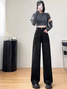 StyleCast Women Straight Fit Dark Fade Jeans