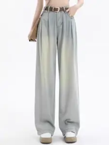 StyleCast Women Straight Fit High-Rise Heavy Fade Denim Jeans