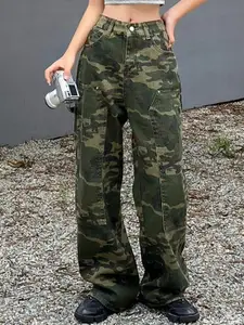 StyleCast x Revolte Women Flared Highly Distressed Jeans