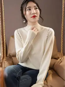 StyleCast Women Pullover with Embellished Detail