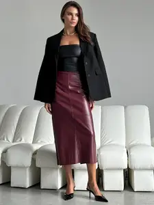 StyleCast x Revolte Women A-Line Midi Skirt