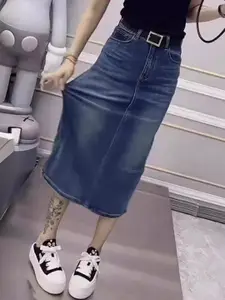 StyleCast Women A-Line Midi Skirt