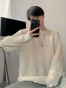 StyleCast x Revolte Men Cable Knit Pullover Sweater