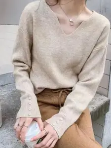 StyleCast Women V-Neck Pullover Sweater