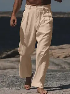 StyleCast x Revolte Men Straight Fit Trousers