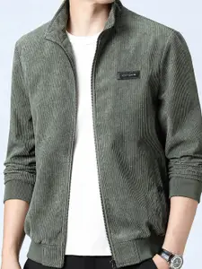 StyleCast x Revolte Men Mock Collar Solid Casual Windcheater Jacket