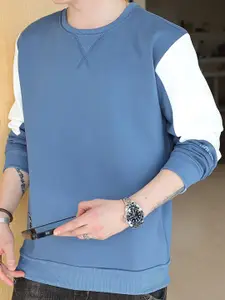 StyleCast x Revolte Men Colourblocked Winter Sweatshirt