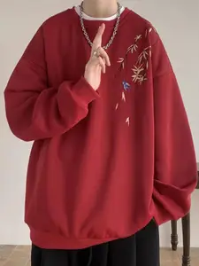 StyleCast x Revolte Men Embroidered Pullover Sweatshirt