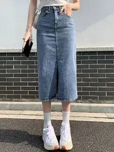 StyleCast x Revolte Women Straight Midi Skirt