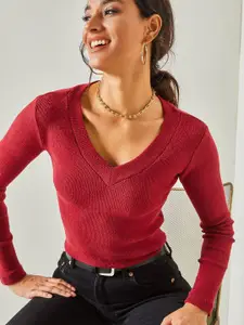 Olalook Women V-Neck  Cotton Top
