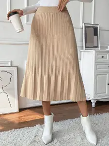 StyleCast Women Pleated A-Line Midi Skirts