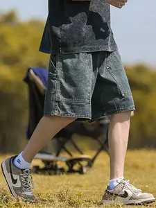 StyleCast Men Solid Loose Fit Denim Shorts