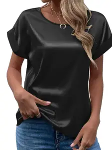 StyleCast Solid Round Neck Top