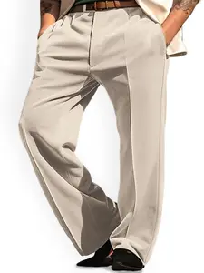 StyleCast x Revolte Men Khaki Mid-Rise Regular Fit Formal Trousers