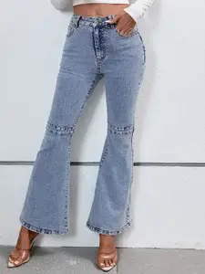 StyleCast x Revolte Women Bootcut Light Fade Mid-Rise Jeans