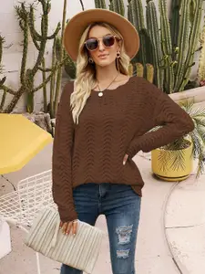 StyleCast Women Solid Round Neck Pullover