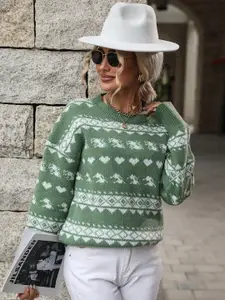 StyleCast Graphic Self Design Pullover