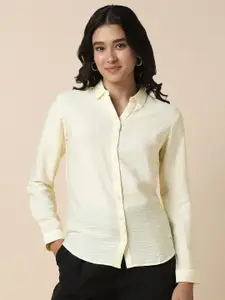 Allen Solly Woman Spread Collar Formal Shirt