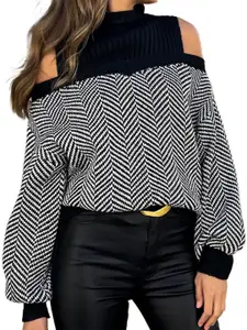StyleCast x Revolte Women Geometric Printed Pullover