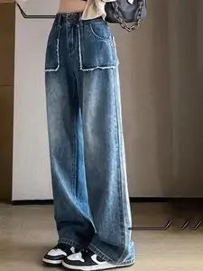 StyleCast Women Relaxed Fit High-Rise Jeans