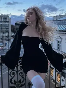 StyleCast Asymmetric Neck Bodycon Dress