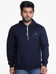 BAESD Men Solid Hooded Sweatshirt
