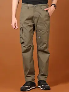 V-Mart Men Regular Fit Mid-Rise Cotton Cargos Trouser