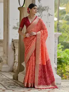 Anouk Women Woven Design Zari  Pochampally Saree