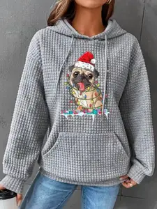 StyleCast Women Printed Hooded Sweatshirt