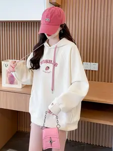 StyleCast x Revolte Women Printed Hooded Sweatshirt