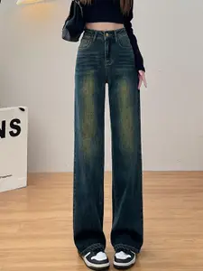 StyleCast Women Straight Fit Light Fade Mid-Rise Cotton Jeans