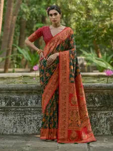 Anouk Woven Design Zari Saree