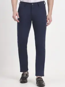 JADE BLUE Men Slim Fit Trousers