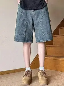 StyleCast x Revolte Casual Solid Cotton Men Shorts