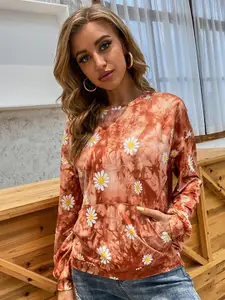StyleCast Women Floral Print Round Neck Top
