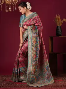 Anouk Women Woven Design Floral Baluchari Saree
