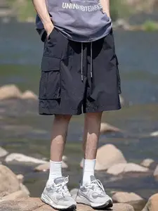 StyleCast Men Black Mid-Rise Relaxed Fit Shorts