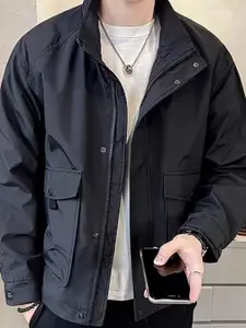 StyleCast x Revolte Men Stand Collar Insulator Outdoor Tailored Jacket