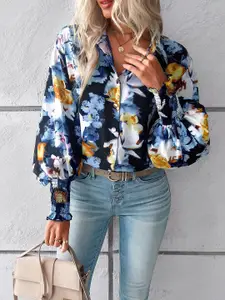 StyleCast Women Spread Collar Floral Printed Casual Shirt