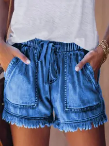 StyleCast Women Mid-Rise Above Knee Shorts