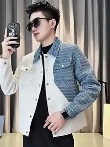 StyleCast x Revolte Men Colourblocked Insulator Jacket